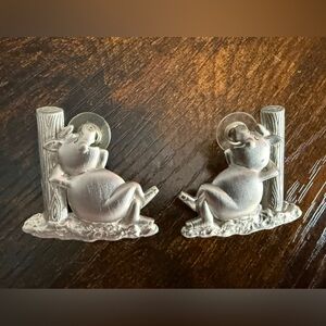 Vintage JJ Pig earrings